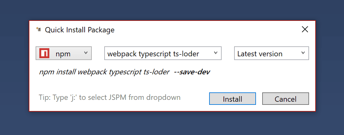 Setting up Webpack in ASP.NET Web Forms