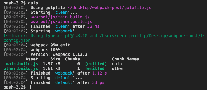 Adding Webpack to your Gulp Tasks