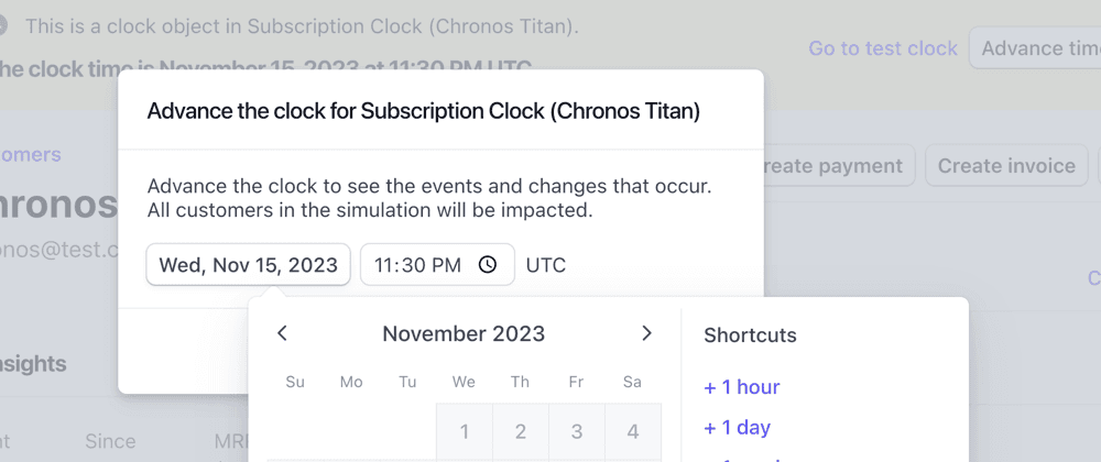 Test your subscription integration through time with Stripe’s test clocks